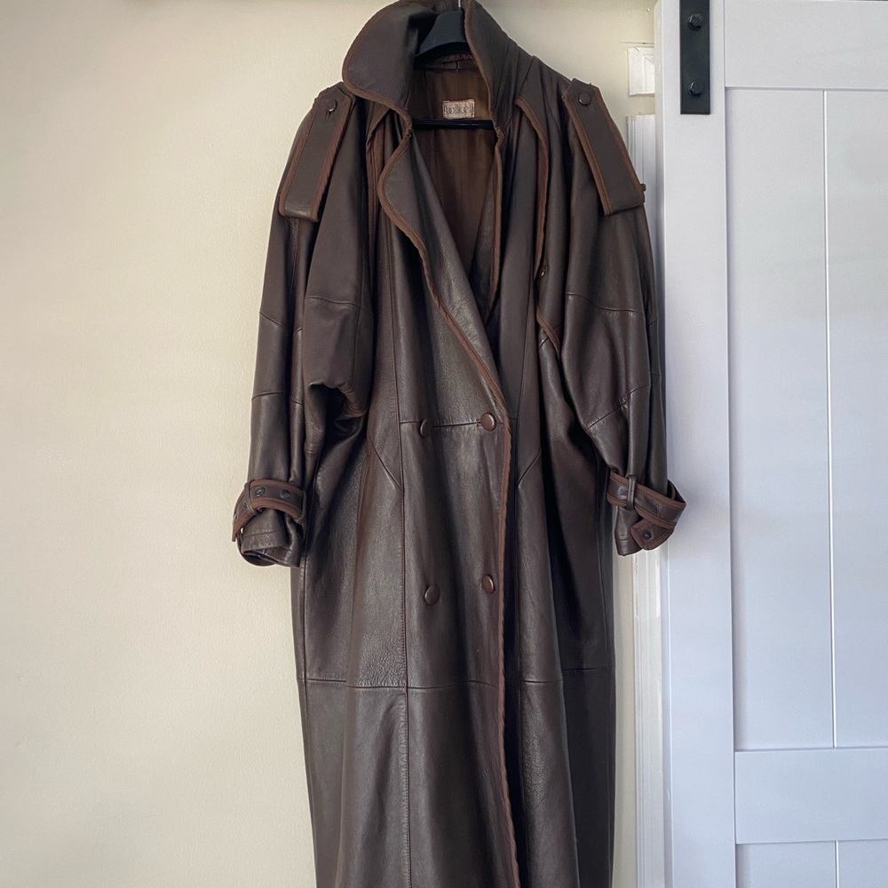 Botticelli Long Leather Jacket